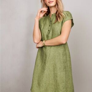 Eileen Fisher Washed Organic Linen Dress